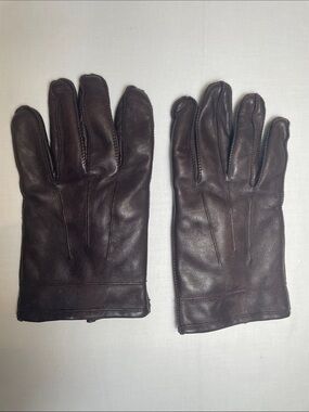 MXL Chocolate Leather Classic Driving  Gloves lined heavy stitched